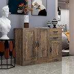 Buffet moderne en bois de 43,3 pouces avec 2 portes