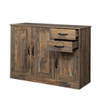 Buffet moderne en bois de 43,3 pouces avec 2 portes