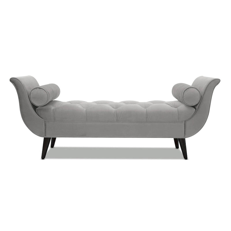 Banc d'entrée capitonné – Siège en tissu capitonné pour couloir ou chambre à coucher