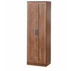 Armoire de cuisine autoportante de style ferme moderne avec portes vitrées
