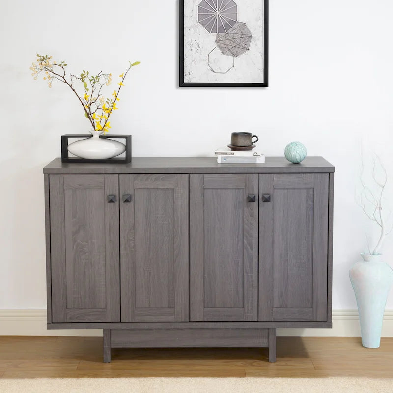 Buffet/bahut de rangement de 119 cm de large avec portes – Meuble moderne pour salle à manger ou salon