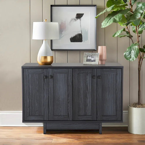 Buffet/bahut de rangement de 119 cm de large avec portes – Meuble moderne pour salle à manger ou salon
