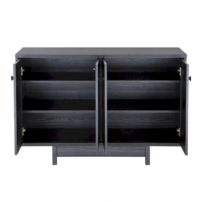 Buffet/bahut de rangement de 119 cm de large avec portes – Meuble moderne pour salle à manger ou salon