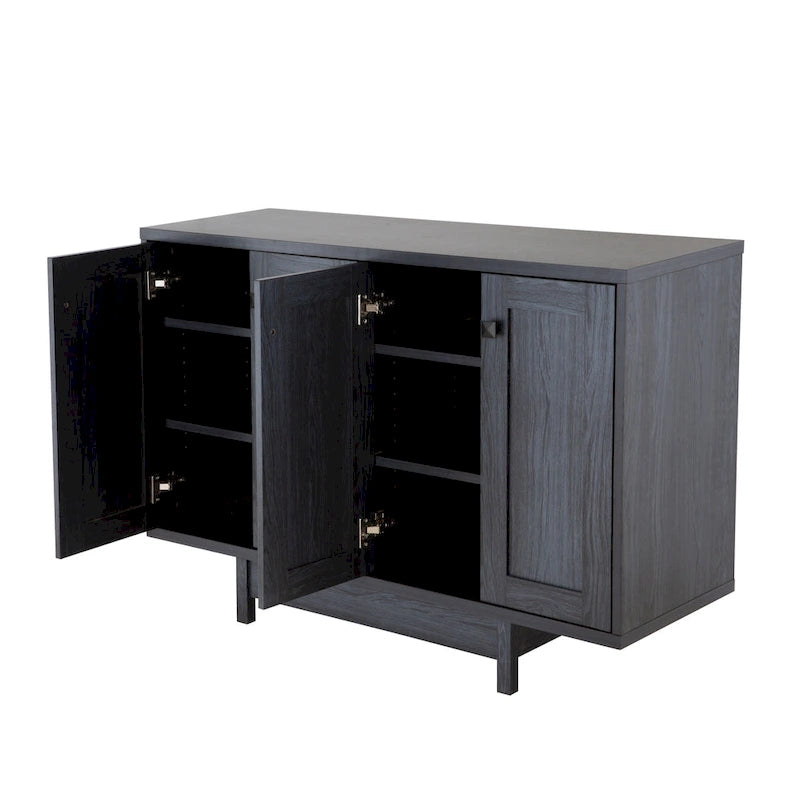 Buffet/bahut de rangement de 119 cm de large avec portes – Meuble moderne pour salle à manger ou salon