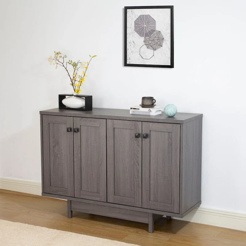 Buffet/bahut de rangement de 119 cm de large avec portes – Meuble moderne pour salle à manger ou salon