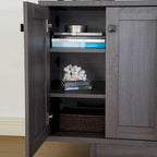 Buffet/bahut de rangement de 119 cm de large avec portes – Meuble moderne pour salle à manger ou salon