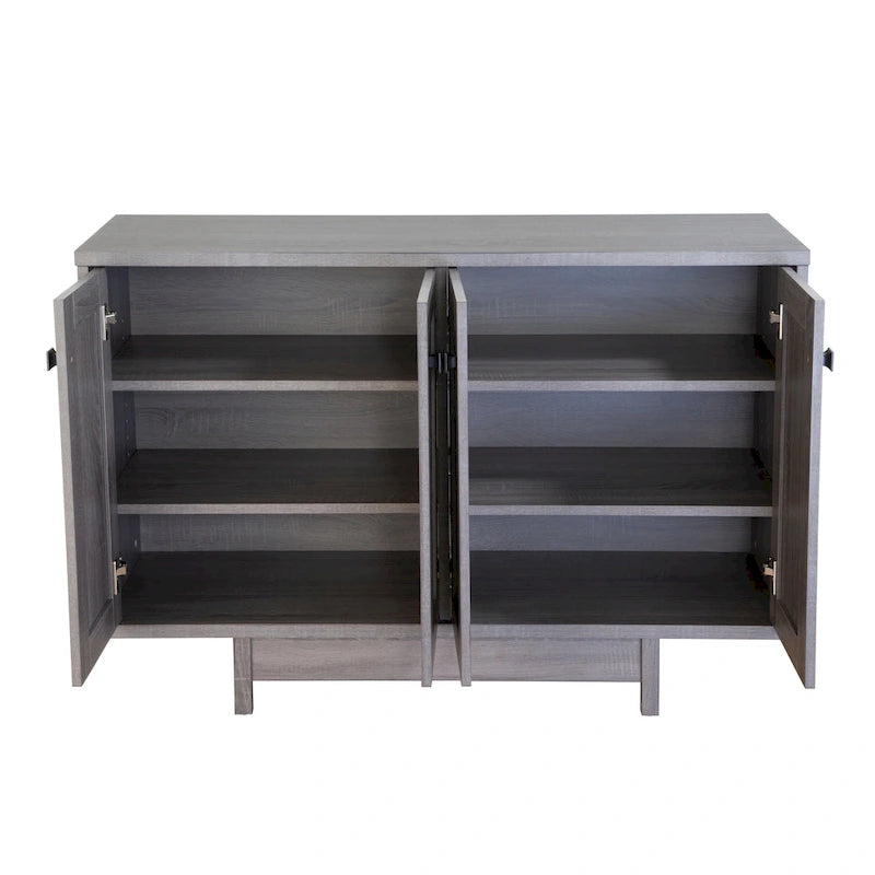 Buffet/bahut de rangement de 119 cm de large avec portes – Meuble moderne pour salle à manger ou salon