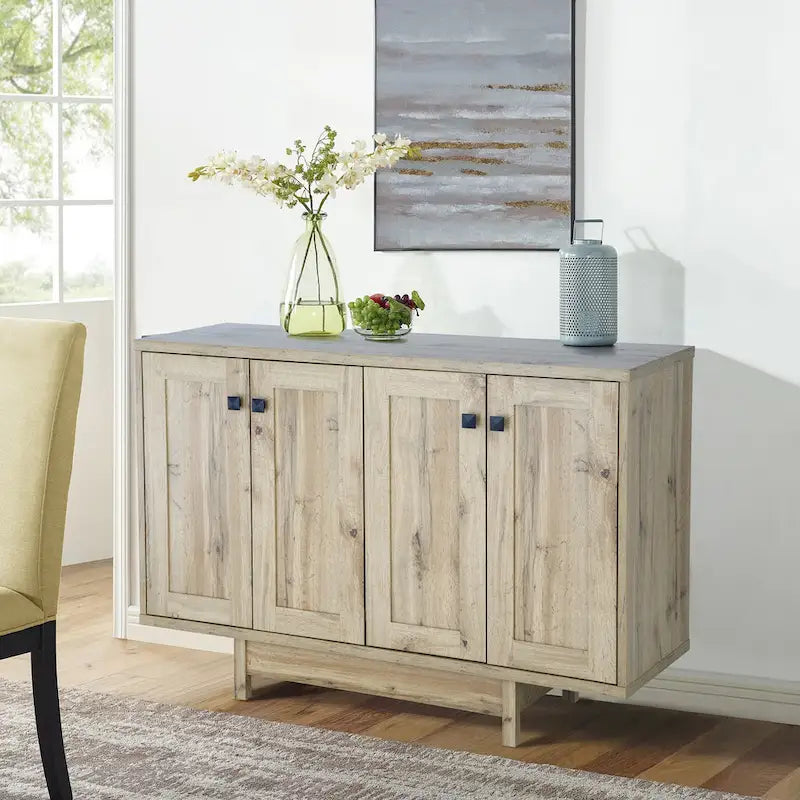 Buffet/bahut de rangement de 119 cm de large avec portes – Meuble moderne pour salle à manger ou salon