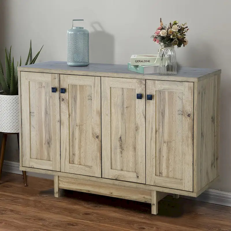 Buffet/bahut de rangement de 119 cm de large avec portes – Meuble moderne pour salle à manger ou salon
