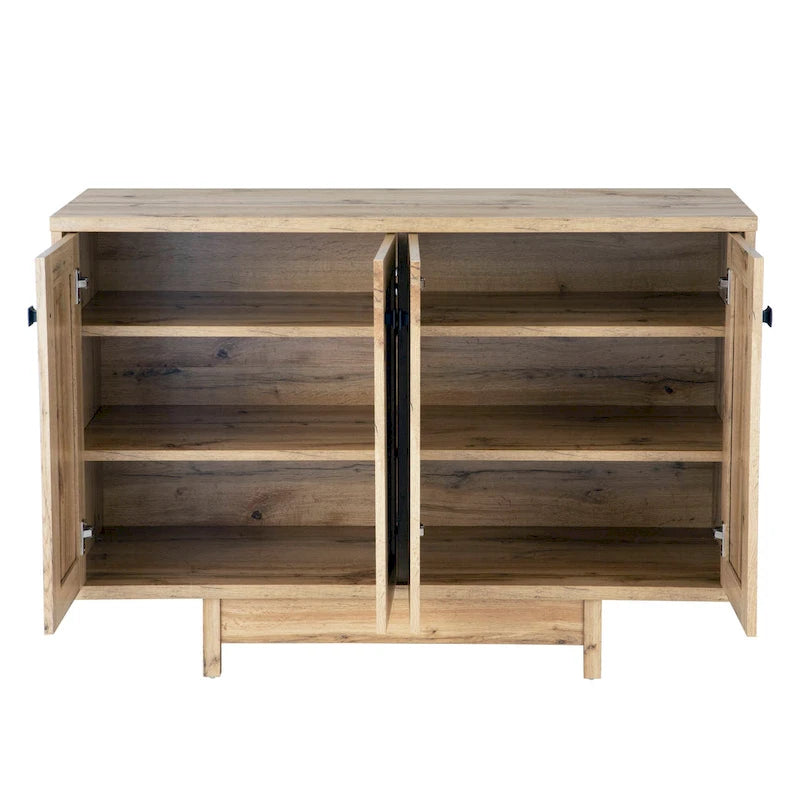 Buffet/bahut de rangement de 119 cm de large avec portes – Meuble moderne pour salle à manger ou salon