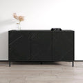 Bahut buffet moderne de 150 cm de large – Rangement pour salon avec étagères réglables