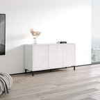 Bahut buffet moderne de 150 cm de large – Rangement pour salon avec étagères réglables