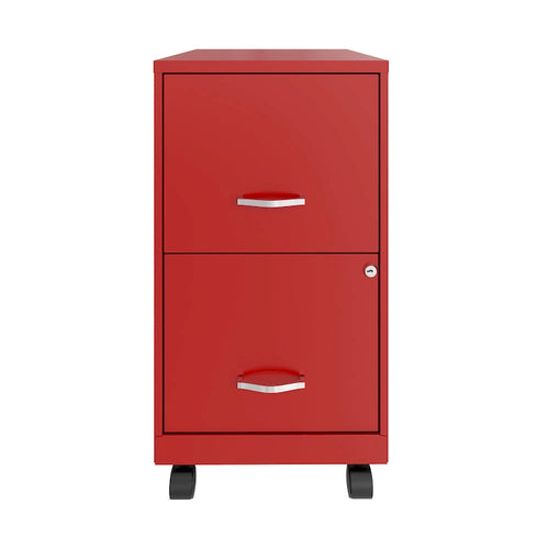 Classeur vertical intelligent à 2 tiroirs de 18 po – Rangement de bureau compact pour documents de format lettre