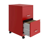 Classeur vertical intelligent à 2 tiroirs de 18 po – Rangement de bureau compact pour documents de format lettre