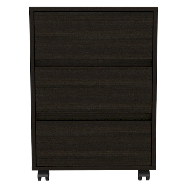 Meuble de classement en bois à 3 tiroirs – Rangement de documents pour le bureau à domicile pour dossiers de format lettre et légal
