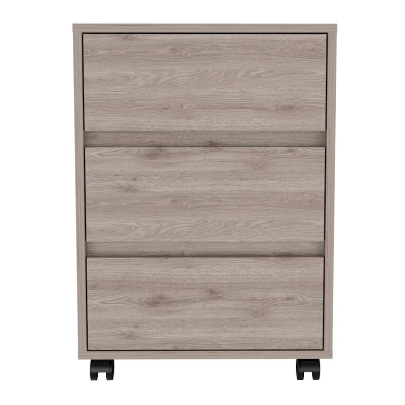 Meuble de classement en bois à 3 tiroirs – Rangement de documents pour le bureau à domicile pour dossiers de format lettre et légal