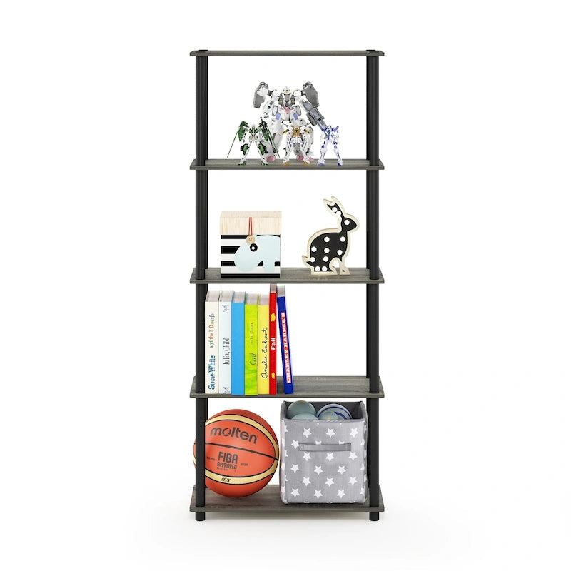 Étagère de présentation polyvalente à 5 niveaux – Bibliothèque autoportante pour le salon ou le bureau