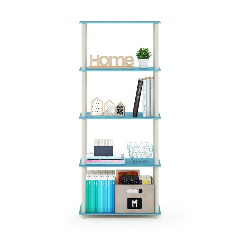 Étagère de présentation polyvalente à 5 niveaux – Bibliothèque autoportante pour le salon ou le bureau