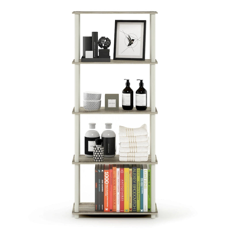 Étagère de présentation polyvalente à 5 niveaux – Bibliothèque autoportante pour le salon ou le bureau