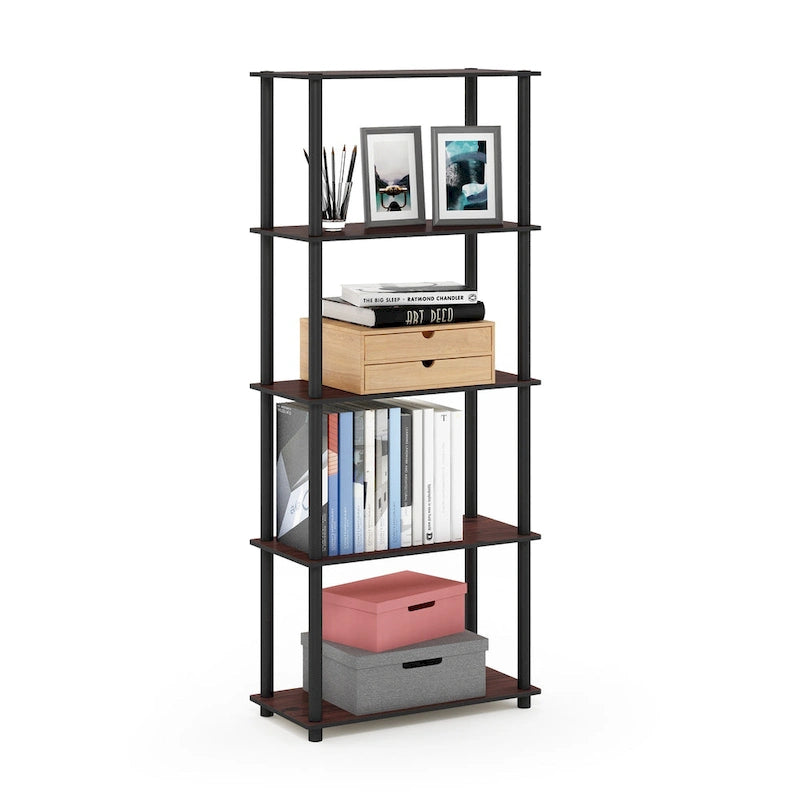 Étagère de présentation polyvalente à 5 niveaux – Bibliothèque autoportante pour le salon ou le bureau