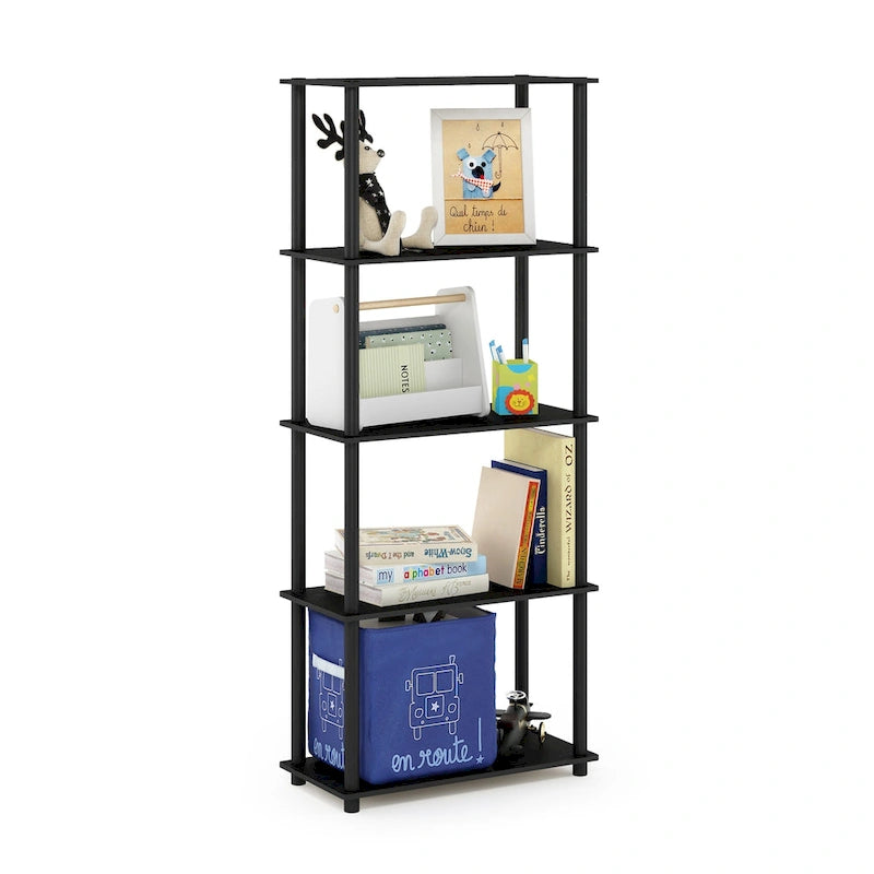 Étagère de présentation polyvalente à 5 niveaux – Bibliothèque autoportante pour le salon ou le bureau