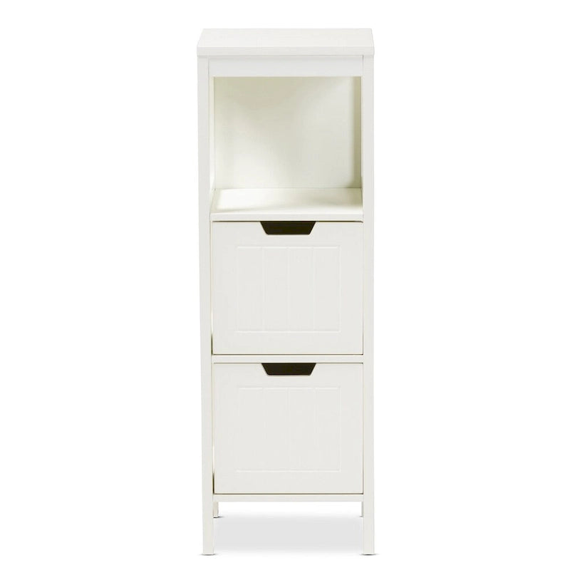 Meuble de rangement 2 tiroirs Cottage Farmhouse – Armoire d'appoint rustique en bois pour chambre à coucher