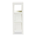 Meuble de rangement 2 tiroirs Cottage Farmhouse – Armoire d'appoint rustique en bois pour chambre à coucher