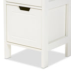 Meuble de rangement 2 tiroirs Cottage Farmhouse – Armoire d'appoint rustique en bois pour chambre à coucher