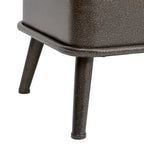 vidaXL Banc de rangement avec dossier 43,3 similicuir noir - 43,3 x 20,5 x 29,5