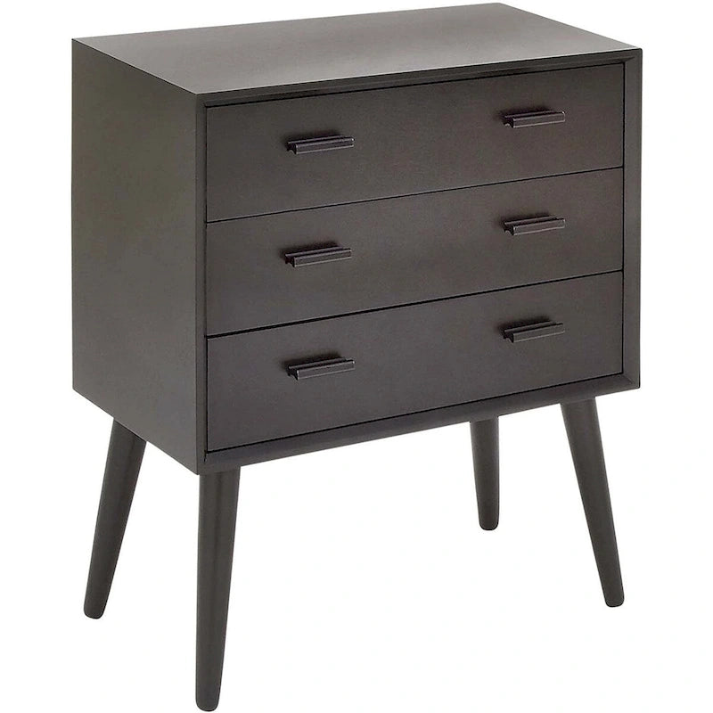 Petite commode moderne à 3 tiroirs – Commode compacte pour chambre à coucher, chambre d'enfant ou petits espaces