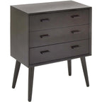 Petite commode moderne à 3 tiroirs – Commode compacte pour chambre à coucher, chambre d'enfant ou petits espaces