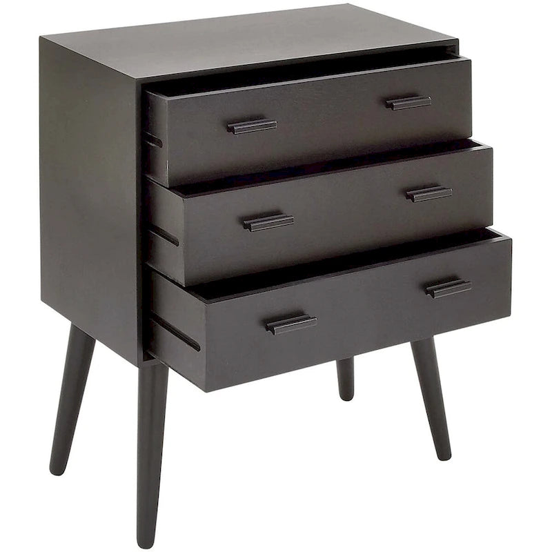 Petite commode moderne à 3 tiroirs – Commode compacte pour chambre à coucher, chambre d'enfant ou petits espaces
