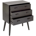 Petite commode moderne à 3 tiroirs – Commode compacte pour chambre à coucher, chambre d'enfant ou petits espaces