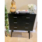Petite commode moderne à 3 tiroirs – Commode compacte pour chambre à coucher, chambre d'enfant ou petits espaces