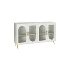 Meuble TV pour téléviseurs de plus de 65 pouces, meuble TV en bois avec placard de rangement et étagères réglables, console multimédia pour salon et chambre à coucher