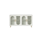Meuble TV pour téléviseurs de plus de 65 pouces, meuble TV en bois avec placard de rangement et étagères réglables, console multimédia pour salon et chambre à coucher