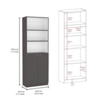 Ensemble de 3 bibliothèques doubles de 188 cm de large à 5 étagères – Grand meuble de rangement pour bureau ou salon
