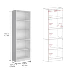 Ensemble de 3 bibliothèques doubles de 188 cm de large à 5 étagères – Grand meuble de rangement pour bureau ou salon
