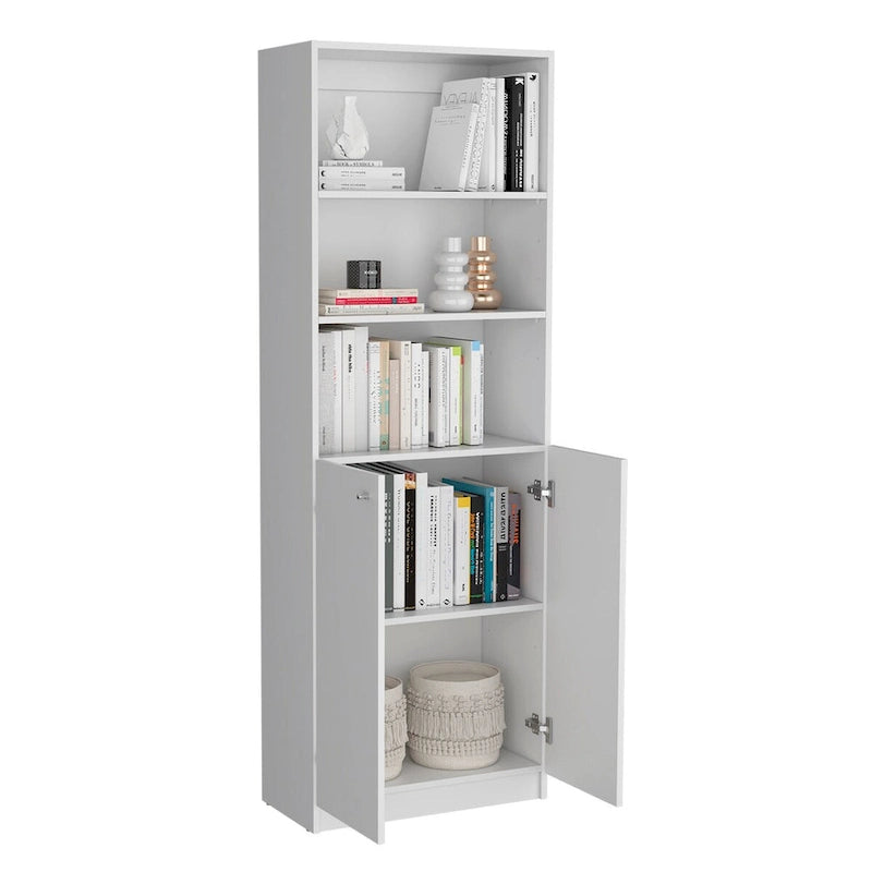 Ensemble de 3 bibliothèques doubles de 188 cm de large à 5 étagères – Grand meuble de rangement pour bureau ou salon