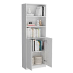 Ensemble de 3 bibliothèques doubles de 188 cm de large à 5 étagères – Grand meuble de rangement pour bureau ou salon