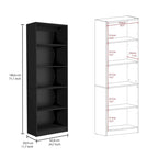 Ensemble de 3 bibliothèques doubles de 188 cm de large à 5 étagères – Grand meuble de rangement pour bureau ou salon