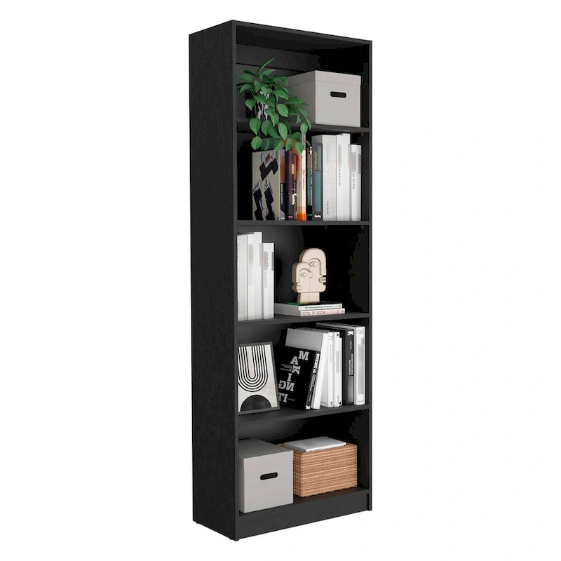 Ensemble de 3 bibliothèques doubles de 188 cm de large à 5 étagères – Grand meuble de rangement pour bureau ou salon