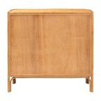 Commode de rangement bohème en rotin clair avec 3 tiroirs – Organiseur de chambre bohème