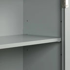 Meuble de rangement autoportant avec tiroir et étagère réglable