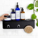 Grande étagère de douche en acier inoxydable – Organiseur mural de salle de bain résistant à la rouille