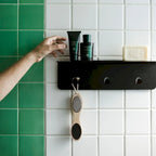 Grande étagère de douche en acier inoxydable – Organiseur mural de salle de bain résistant à la rouille