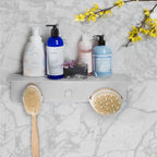Grande étagère de douche en acier inoxydable – Organiseur mural de salle de bain résistant à la rouille