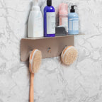 Grande étagère de douche en acier inoxydable – Organiseur mural de salle de bain résistant à la rouille