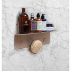 Grande étagère de douche en acier inoxydable – Organiseur mural de salle de bain résistant à la rouille