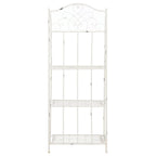 SAFAVIEH Bryn Étagère de boulanger d'extérieur victorienne en fer forgé à 4 niveaux - 63,5 cm l x 38,1 cm P x 160 cm H - 25L x 15P x 63H